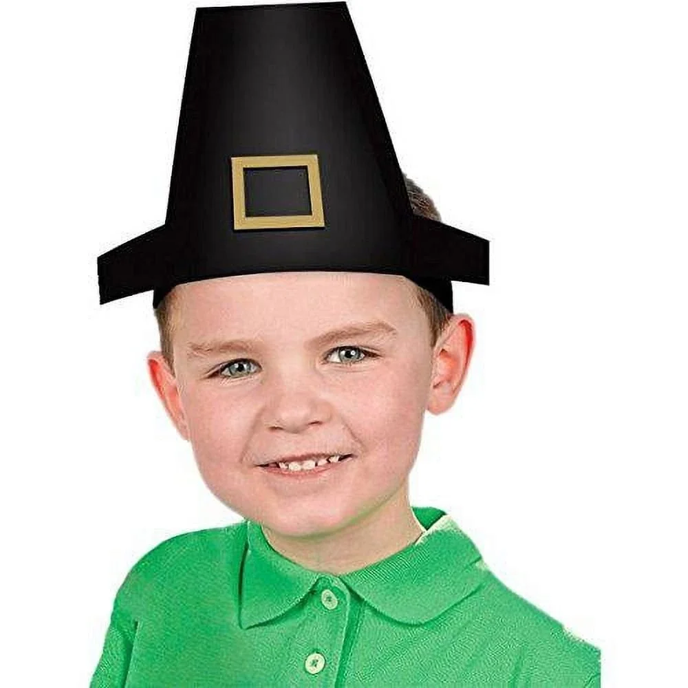Colonial American Craft Kit Pioneer Settlers Kids hats Bonnet Pilgrim Makes 12‎
